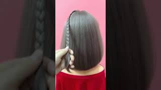 back to school hairstyles  easy hairstyleBeautiful and simple hairstyle for short hair [upl. by Direj]