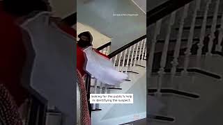 Burglary Suspect Slides Down Stairs shorts [upl. by Aneel]