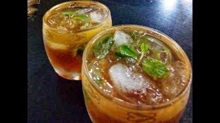 ICE TEA ICED TEA LEMON ICE TEA SUMMER DRINK by kitchen counter [upl. by Filomena232]