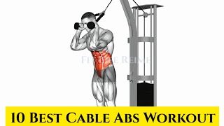 6 Best Cable ABS Workout  Cable Crunch  Resistance band Abs Exercises [upl. by Moonier174]