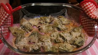 CARCIOFI GRATINATI AL FORNO quotricetta facile e velocequot [upl. by Acimad]