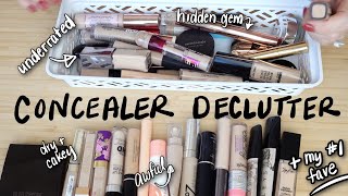 CONCEALERS  makeup declutter 2022  my 1 favorite concealer [upl. by Frick]