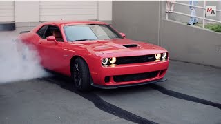 Epic 2015 Dodge Challenger SRT Hellcat Burnout [upl. by Fontes300]