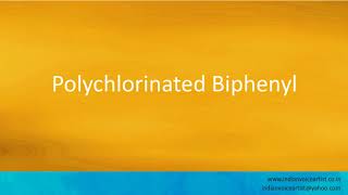 Pronunciation of the words quotPolychlorinated Biphenylquot [upl. by Osborne]