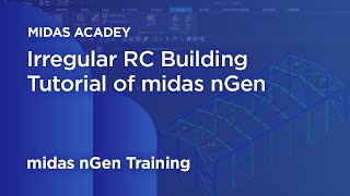 midas nGen Tutorial Irregular Reinforced Concrete BuildingModeling 01 CAD Tracing [upl. by Imerej505]