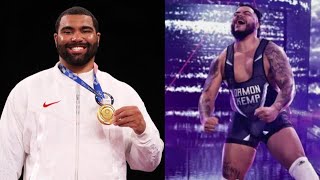 Gable Steveson Works Out for Ravens Former WWE Star Won Olympic Gold Medal in 2021 [upl. by Lundin309]