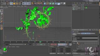 Animate the growth of a plant with MoGraph  Tutorial 8  Part 1 [upl. by Edrock273]