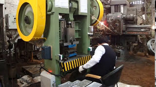 Power Press 30 Ton Mechanical Devson Hand Safety System [upl. by Htiderem]