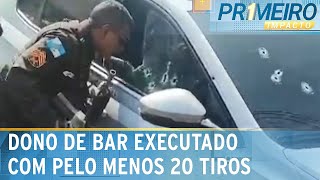 RJ Sócio de bar é executado com pelo menos 20 tiros na Vila Isabel  Primeiro Impacto 100624 [upl. by Dahlia]