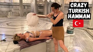 First Time in a Traditional Turkish HAMMAM Bath BEATEN in ISTANBUL [upl. by Clayton770]