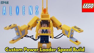 Episode 42  Custom LEGO ALIENS Power Loader speed build [upl. by Netnilc]