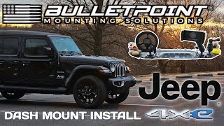 20212023 Jeep Wrangler 4Xe Dash Mount Install  Bullet Point Mounting Solutions [upl. by Arriat]