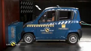 Euro NCAP 2016 Quadricycle Tests [upl. by Sherlocke]