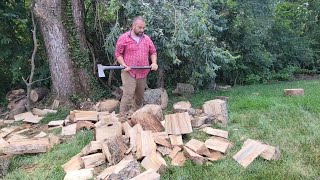 Hackberry Harvest splittingfirewood [upl. by Nevsa]