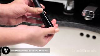 bareMinerals bareSkin Foundation How to clean your brush [upl. by Coy]