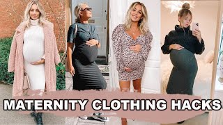 MATERNITY CLOTHING HACKS  Lucy Jessica Carter [upl. by Eednim331]