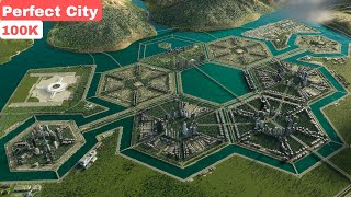 Cities Skylines 2 How to Create a Modern and Beautiful City with Hexagons [upl. by Selohcin42]