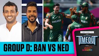 T20 WC 2024  Timeout LIVE  BAN vs NED  Which batting lineup will step up [upl. by Obediah854]