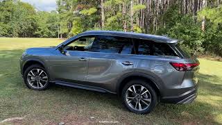 2022 Infiniti QX60 LUXE AWD SUV Walkaround  POV Drive [upl. by Dyrraj]