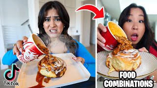 I Tested WEIRD VIRAL Food Combinations TikTok Edition [upl. by Cirala]