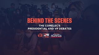 Behind The Scenes Comelec’s first vice presidential debate for 2022 [upl. by Hanway895]