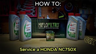 How to Service a Honda NC750X 2016 [upl. by Huberty]