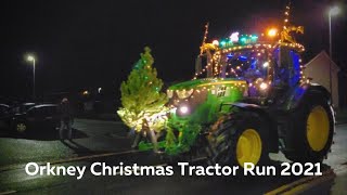 Orkney Christmas Tractor Run 2021 [upl. by Corry419]