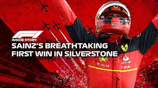 INSIDE STORY Carlos Sainzs Breathtaking First Win in Silverstone [upl. by Angelita400]