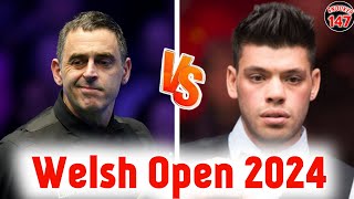 Ronnie osullivan vs Vinnie Calabrese welsh open snooker 2024 [upl. by Bolen]