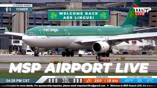 🔴 LIVE AER LINGUS RETURNS TO MSP AIRPORT ✈ 4292024 [upl. by Nevah]