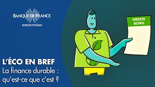 La finance durable  qu’estce que c’est   Banque de France [upl. by Penni]