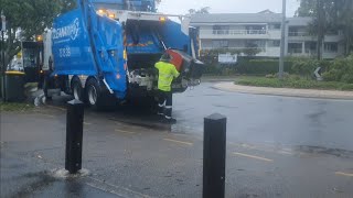 Waste in Noosaville with a rear loader cleanaway [upl. by Atul]