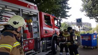 Feuerwehr Muttenz kommt nach Flächenbrand nach Basel [upl. by Annoiek]