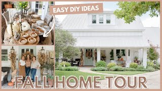 FALL HOME TOUR  DIY Seasonal Decor Ideas with Vintage Home Designs  FARMHOUSE LIVING [upl. by Yknip]