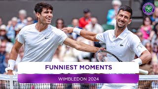 The FUNNIEST Moments from Wimbledon 2024 😂 [upl. by Morrie]