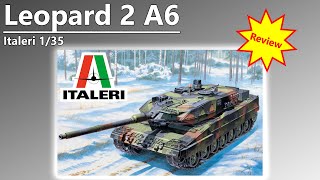 Unboxing  Leopard 2 A6  Italeri 135 Tank Model Kit Review [upl. by Araldo379]