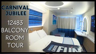 Carnival Jubilee Cabin 12483 Category 8D  Balcony Stateroom jubilee [upl. by Oel]