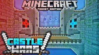 CASTLE WARS IN MCPE 11 with Subs Minecraft PE Castle Clash Minecraft Pocket Edition 11 [upl. by Bigod]