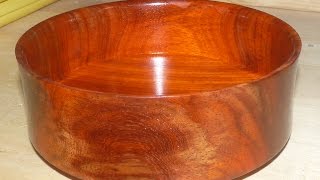 Woodturning a Pretty Padauk Bowl [upl. by Newman]