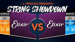 Guitar String Showdown Elixir Nanoweb 8020 vs Elixir Polyweb 8020 Acoustic Guitar Strings [upl. by Eiramrebma]