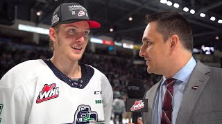 2023 WHL Championship PostGame Kevin Korchinski [upl. by Mureil]