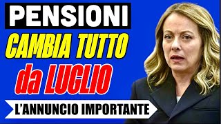 🔴 ULTIMORA PENSIONI CAMBIA TUTTO da LUGLIO 👉 IMPORTANTISSIMA NOVITÀ PER QUESTI PENSIONATI❗️ [upl. by Valene]