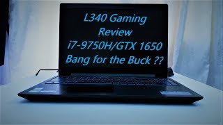 Lenovo Ideapad L340 Gaming Full Review amp Benchmarks  For Undercover Gaming  i79750HGTX 1650 [upl. by Beniamino356]