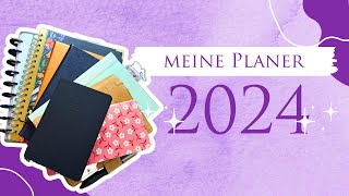 Meine Planeraufstellung für 2024  Happy Planner Fail und jede Menge Journals [upl. by Yelbmik571]