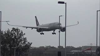 Aeroflot A350 Landing at London Heathrow [upl. by Dnarb]