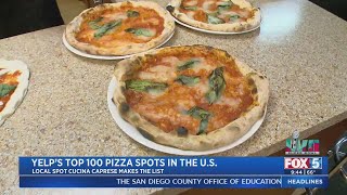 SD Restaurant Makes Yelp’s Top 100 US Pizza Spots List [upl. by Noryv]