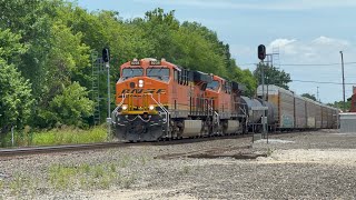 Railfanning on the Fort Worth Subdivision in GainesvilleTexas 62824 [upl. by Attikin]