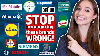 10 more German brands YOU pronounce WRONG  Feli from Germany [upl. by Llerdnod828]