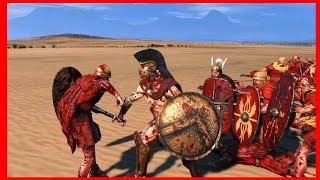 🟥Leonidas of Sparta and Achilles VS Roman Empire🟩  Rome 2 Total War [upl. by Ritch]