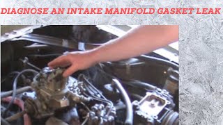 How to Diagnose an Intake Manifold Gasket Leak [upl. by Eachern]